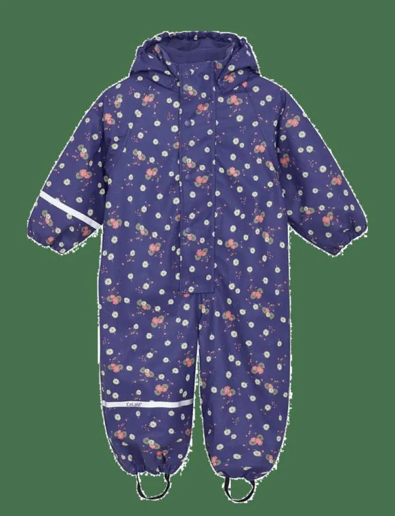 Rainwear Suit - AOP, w. fleece - Regnoveraller