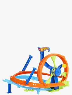 Rapid Launch & Loop Playset with 1:64 Scale Die-Cast Toy Car, Crash & Track Set - Bilbanor
