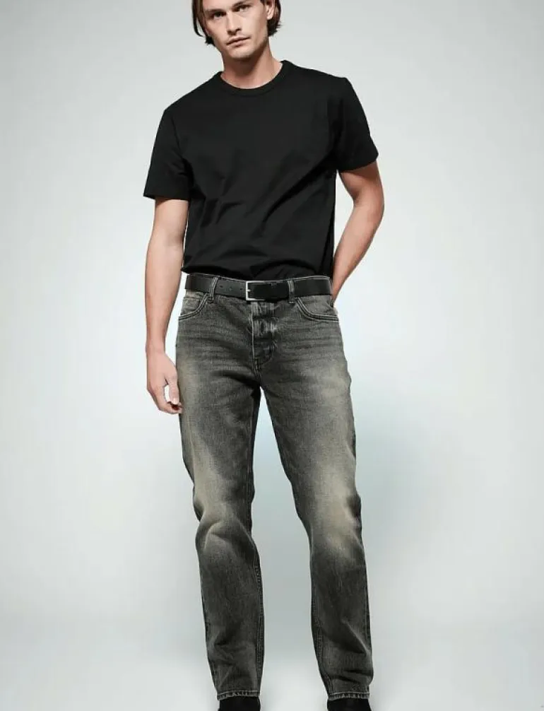 RAY STRAIGHT NIGHTINGALE FADED BLACK - Regular jeans