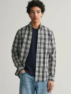 REG ARCHIVE POPLIN PLAID SHIRT - Rutiga skjortor
