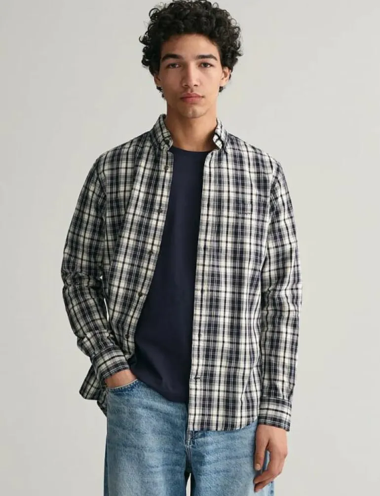 REG ARCHIVE POPLIN PLAID SHIRT - Rutiga skjortor