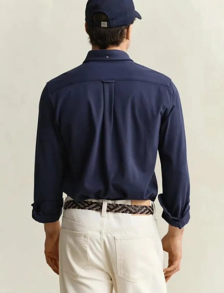 REG JERSEY PIQUE STRETCH SHIRT - Casual skjortor