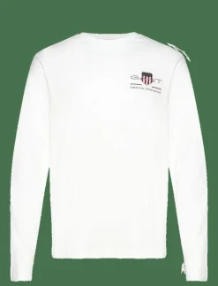 REG MEDIUM ARCHIVE SHIELD LS T - Långärmade t-shirts