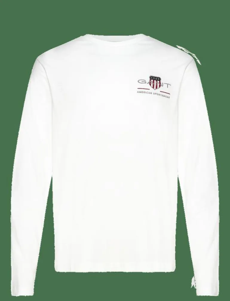REG MEDIUM ARCHIVE SHIELD LS T - Långärmade t-shirts