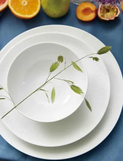 Relief - suppe tallerken porcelæn white 4 stk 22 cm gaveæske - Djupa tallrikar