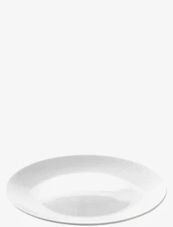 relief round dish white porcelain - Serveringsfat & Uppläggningsfat