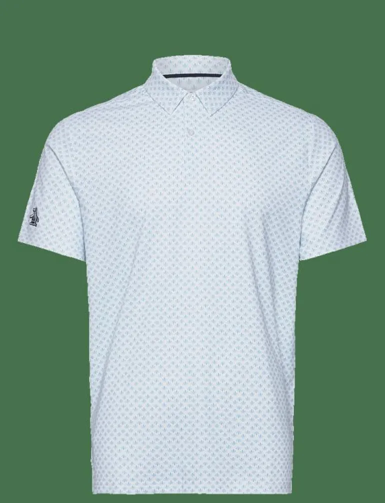 Retro Geo Print - Kortärmade pikéer