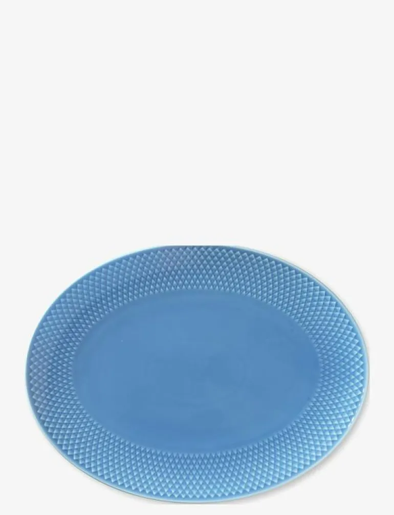 Rhombe Color Oval serveringsfat 28.5x21.5 blå - Serveringsfat & Uppläggningsfat