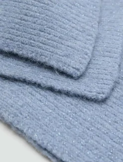Ribbed lurex scarf - Halsdukar