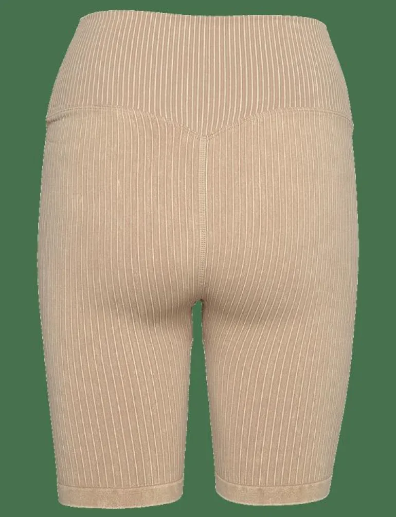 Ribbed Seamless Biker Shorts - Träningstights