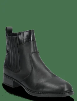 Rieker Ladies mid height boots 73466-00 Black - Stövlar