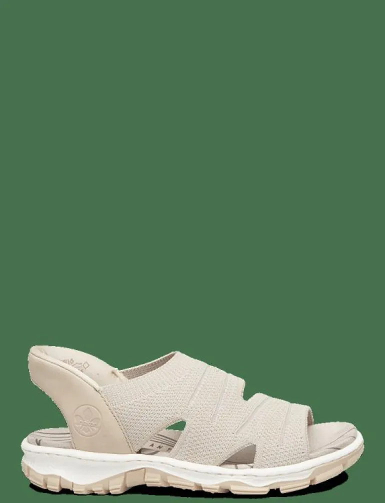 Rieker Ladies' sandals 68895-64 Beige - Sandaler