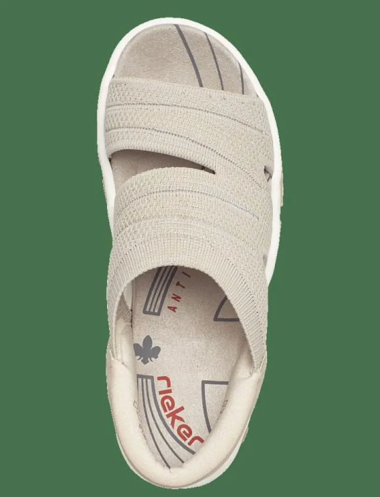 Rieker Ladies' sandals 68895-64 Beige - Sandaler