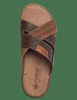 Rieker mens sandals 22053-25 brown - Sommarskor