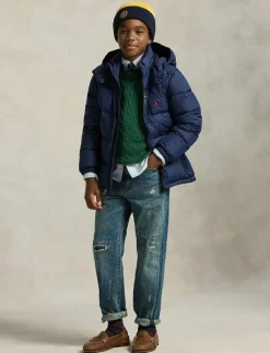 Ripstop Down Hooded Jacket - Dunjackor & fodrade jackor
