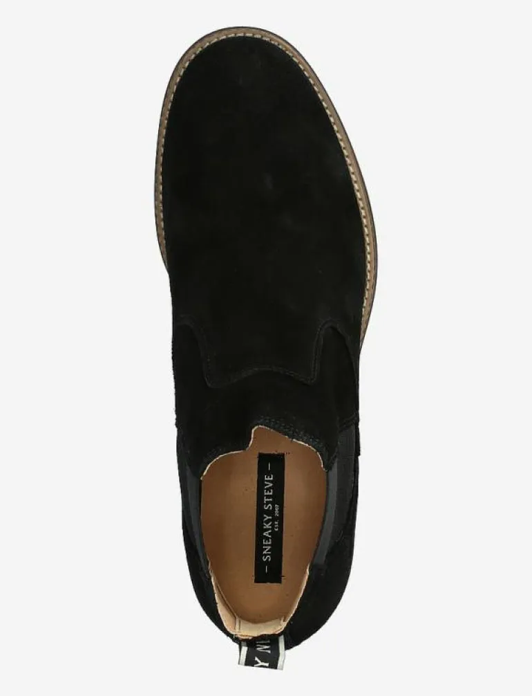 Risty Suede Black - Chelsea boots