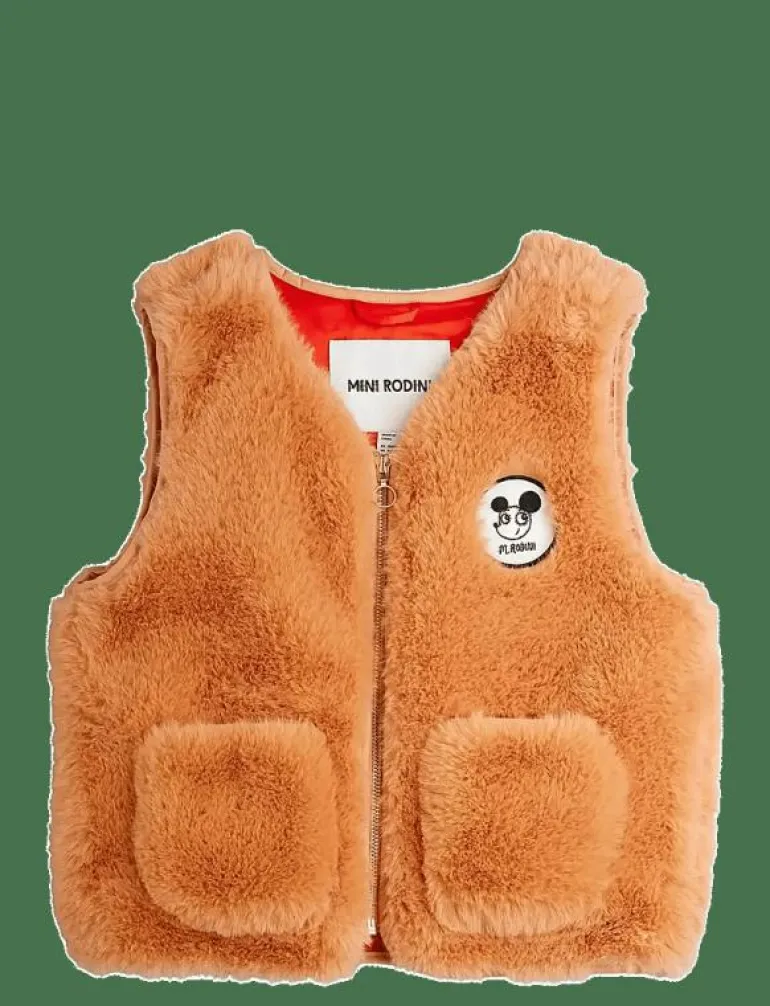 Ritzratz patch faux fur vest - Väst