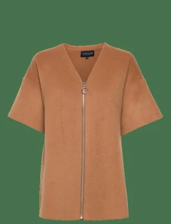 River Wool Blend Zip Cape - Ponchos & capes