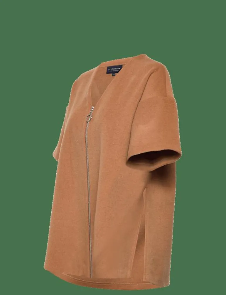 River Wool Blend Zip Cape - Ponchos & capes