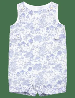 Riviera Toile Cotton Overall & Hat Set - Set med body