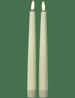 Rustic finish LED taper candle 2-pack - Dekoration