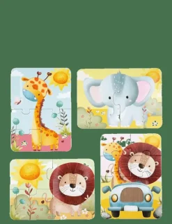 Safari Touch & Feel Puzzles - Klassiska pussel