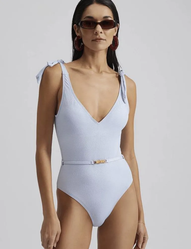 Sally v-neck swimsuit - Baddräkter