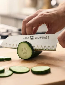 Santoku Japansk kockkniv med olivslipning - Santokuknivar