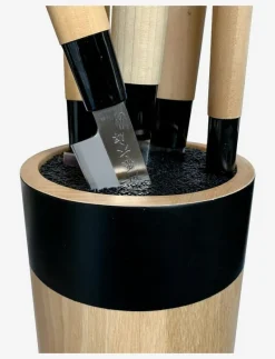 Satake Houcho runt flexibelt knivblock i björk - Knivblock