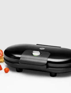 Select double waffle maker 1600 W black - Våffeljärn