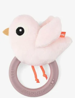 Sensory rattle w/teether Birdee Powder - Bitleksaker
