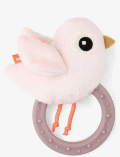 Sensory rattle w/teether Birdee Powder - Bitleksaker