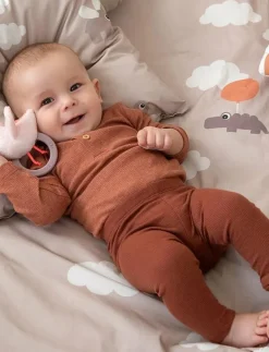 Sensory rattle w/teether Birdee Powder - Bitleksaker