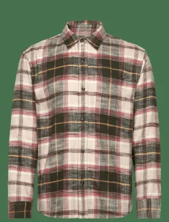 SEP5 LS SLUB FLANNEL PLAID - Flanellskjortor