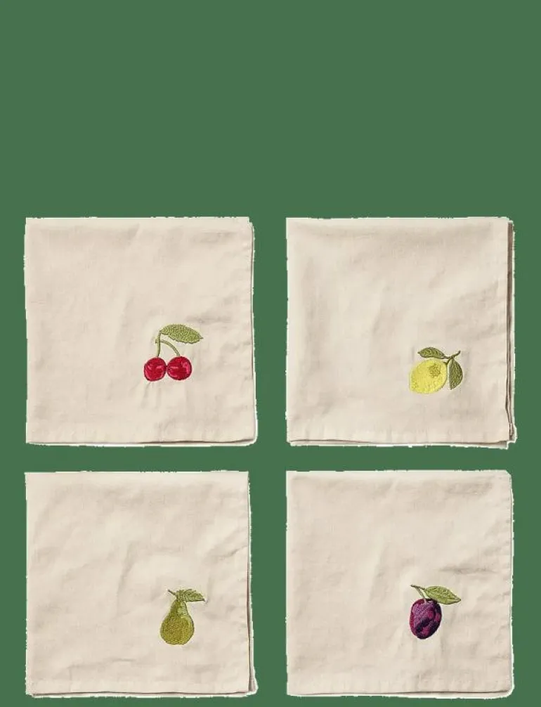 Servetter 4-pack Tutti Frutti - Tygservetter