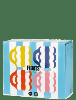 Set 4 Kaffekoppar i keramik Floats, blandade färger - Kaffekoppar