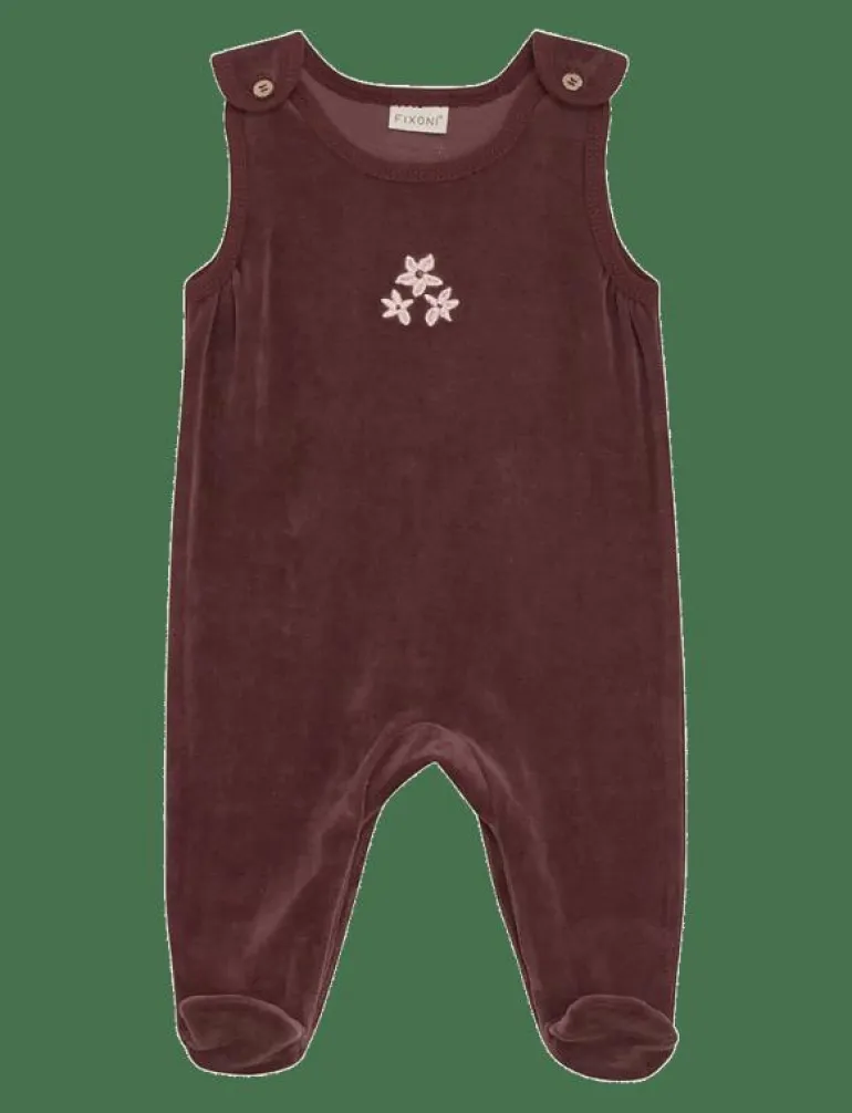 Set w. Body and Velour Romper - Set med body