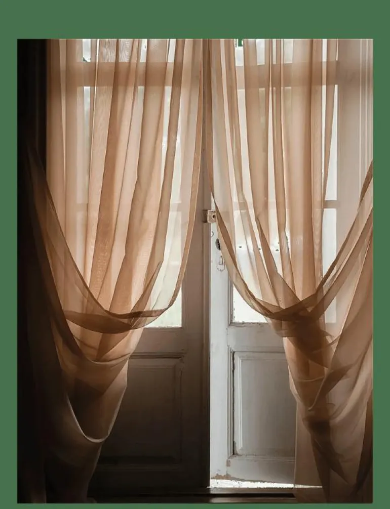 Sheer hotel curtain Double width - Gardinlängd