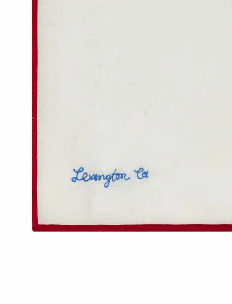 Shell Embroidered Linen/Cotton Napkin - Tygservetter