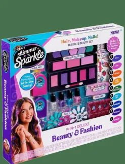 SHIMMER N SPARKLE 9 IN 1 DELUXE BEAUTY AND FASHION - Låtsassmink & Accessoar