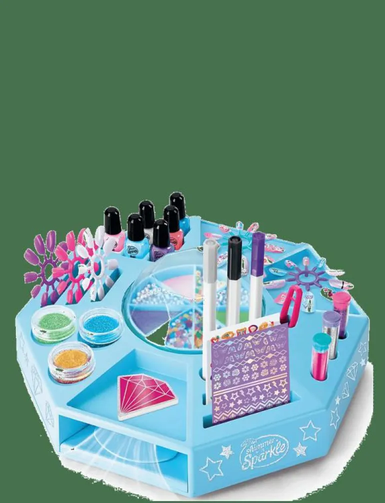 SHIMMER N SPARKLE ALL IN ONE NAIL ART STUDIO - Pysselset