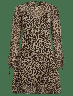 Short leopard-print dress - Korta klänningar