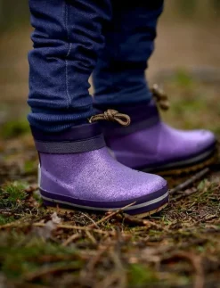 Short Winter Wellies - Glitter - Höga gummistövlar