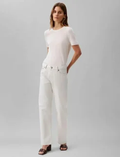 SIGNATURE 90s STRAIGHT CHALK - Straight jeans