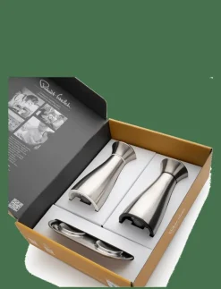 Signature (SA) Medium Mills and SS Tray 3-piece - Salt- och pepparkar