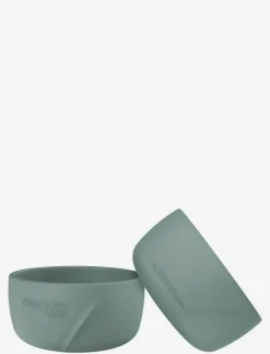 Silicone Baby Bowl 2-Pack Harmony Green - Serveringsset