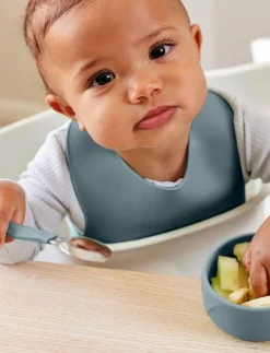 Silicone Baby Bowl 2-Pack Harmony Green - Serveringsset