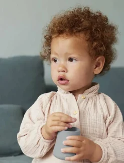 Silicone Baby Cup 2-Pack Quiet Grey - Serveringsset