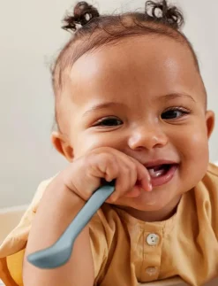 Silicone Baby Spoon Harmony Green - Serveringsset