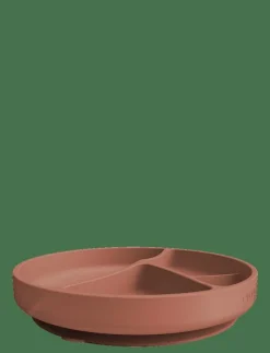 Silicone Suction Plate Nature Red - Serveringsset